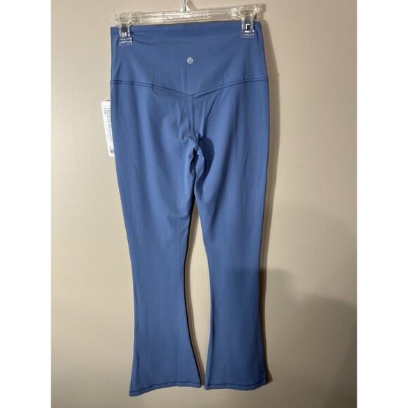 Lululemon Align High Rise Mini Flare Pant 32" Blue Stretch Performace Size 8 - Picture 2 of 11